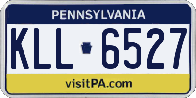 PA license plate KLL6527