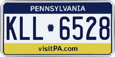 PA license plate KLL6528