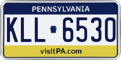 PA license plate KLL6530