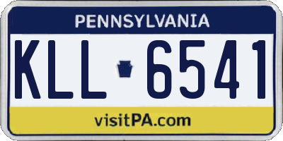 PA license plate KLL6541