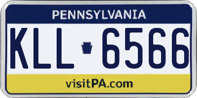 PA license plate KLL6566