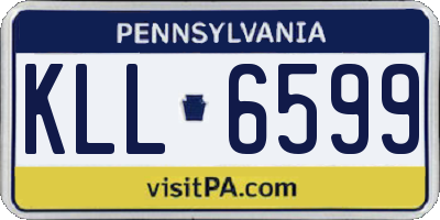 PA license plate KLL6599