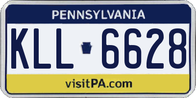 PA license plate KLL6628