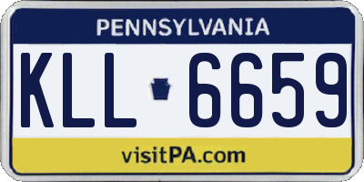 PA license plate KLL6659