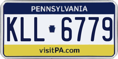 PA license plate KLL6779