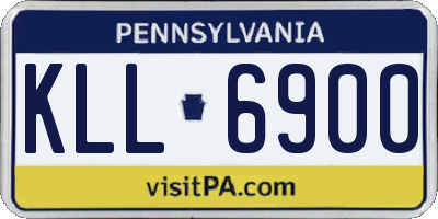 PA license plate KLL6900