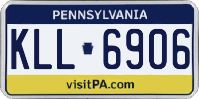 PA license plate KLL6906