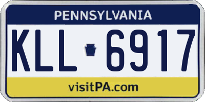 PA license plate KLL6917