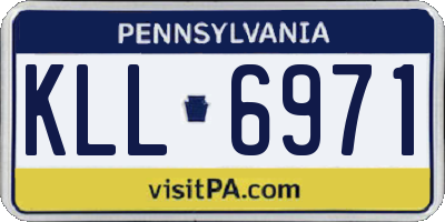 PA license plate KLL6971