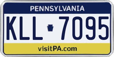 PA license plate KLL7095