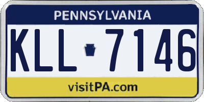 PA license plate KLL7146