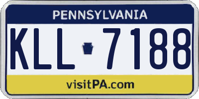PA license plate KLL7188