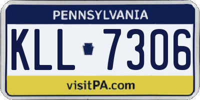 PA license plate KLL7306