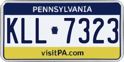 PA license plate KLL7323