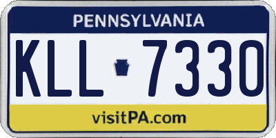 PA license plate KLL7330