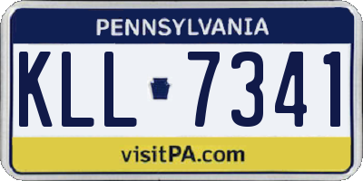 PA license plate KLL7341