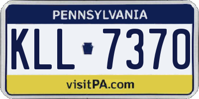 PA license plate KLL7370