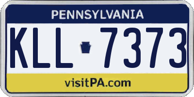 PA license plate KLL7373