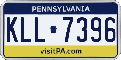 PA license plate KLL7396