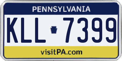 PA license plate KLL7399