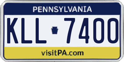 PA license plate KLL7400