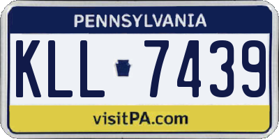 PA license plate KLL7439