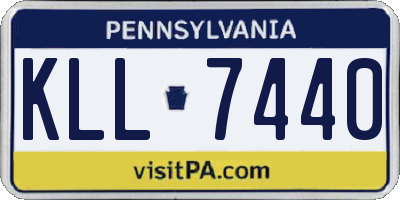 PA license plate KLL7440