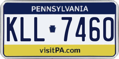 PA license plate KLL7460