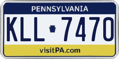 PA license plate KLL7470