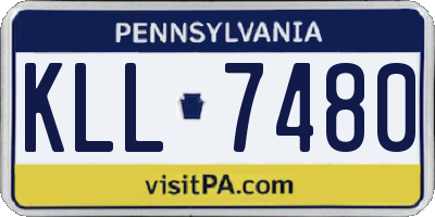 PA license plate KLL7480