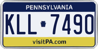 PA license plate KLL7490