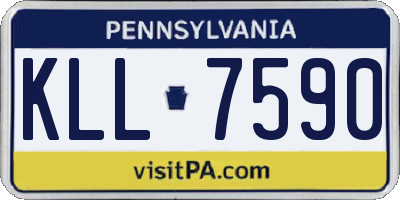 PA license plate KLL7590