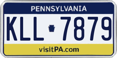 PA license plate KLL7879