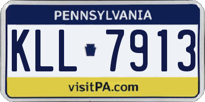 PA license plate KLL7913