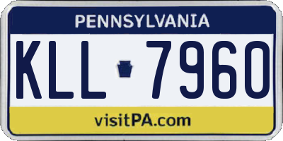 PA license plate KLL7960