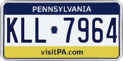 PA license plate KLL7964