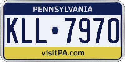 PA license plate KLL7970