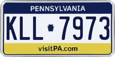 PA license plate KLL7973