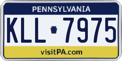 PA license plate KLL7975
