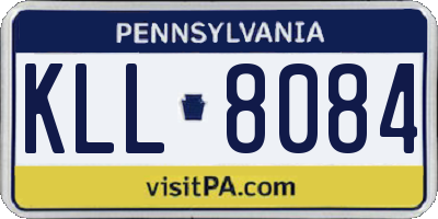 PA license plate KLL8084