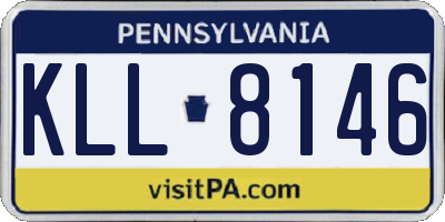 PA license plate KLL8146