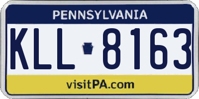 PA license plate KLL8163