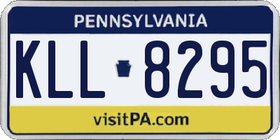 PA license plate KLL8295