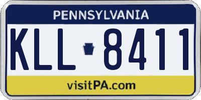 PA license plate KLL8411