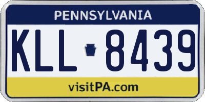 PA license plate KLL8439
