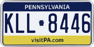 PA license plate KLL8446