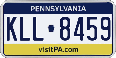 PA license plate KLL8459