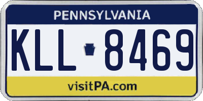 PA license plate KLL8469