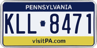 PA license plate KLL8471