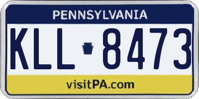 PA license plate KLL8473